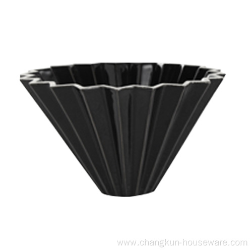 Coffee filter cup ceramic dripper Origami shape